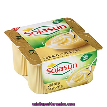 Yogur Plaisir Vainilla Sojasun Pack De 4x100 G.