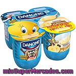 Yogur Sabor A Plátano Danone, Pack 4x125 G