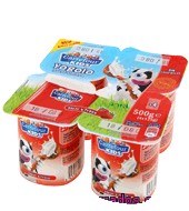 Yogur Sabor Fresa Carrefour Kids Pack De 4x125 G.