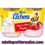 Yogur Sabor Fresa Nestlé - La Lechera Pack De 2x125 G.