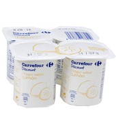 Yogur Sabor Limón Carrefour Discount Pack 4x125 G.