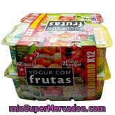 Yogur Trozos Frutas (2 Cereza, 2 Melocoton, 2 Fruta Del Bosque, 2 Pera, 2 Fresa, 2 Piña), Hacendado, Pack 12 X 125 G - 1,5 Kg