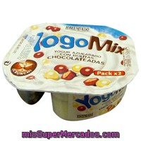 Yogur Yogomix Natural Azucarado Con  Bolitas Cereales Chocolate Para Mezclar *vuelta Al Cole*, Hacendado, Pack 2 X 150 G - 300 G