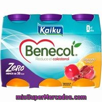 Yogur Zero Granada Kaiku - Benecol Pack De 6x92,5 G.