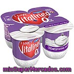 Yogures Cremoso Natural 0% Edulcorado Danone - Vitalinea Pack De 4x110 G.