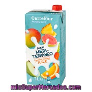 Zumo De Leche Y Frutas Mediterraneo Carrefour 1 L.