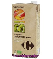 Zumo De Melocotón Y Uva Carrefour Bio 1 L.