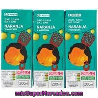 Zumo De Naranja-manzana Eroski, Pack 3x200 Ml