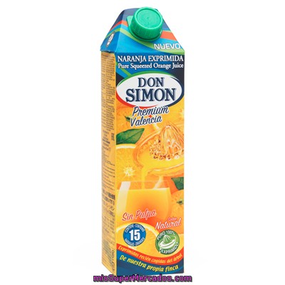 Zumo De Naranja Sin Pulpa Don Simón 1 L.