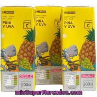 Zumo De Piña Eroski, Pack 3x200 Ml