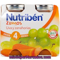 Zumo De Uva-zanahoria Nutriben, Pack 2x130 Ml