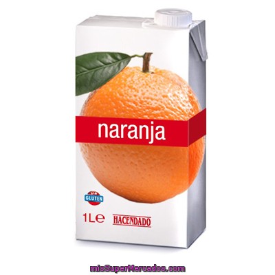 Zumo Naranja, Hacendado, Brick 1 L