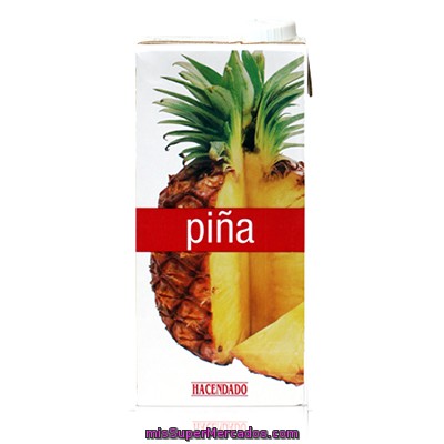 Zumo Piña, Hacendado, Brick 1 L