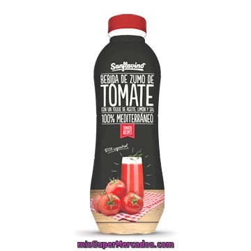 Zumo Tomate Natural Refrigerado, Sanflavino, Botella 600 Cc